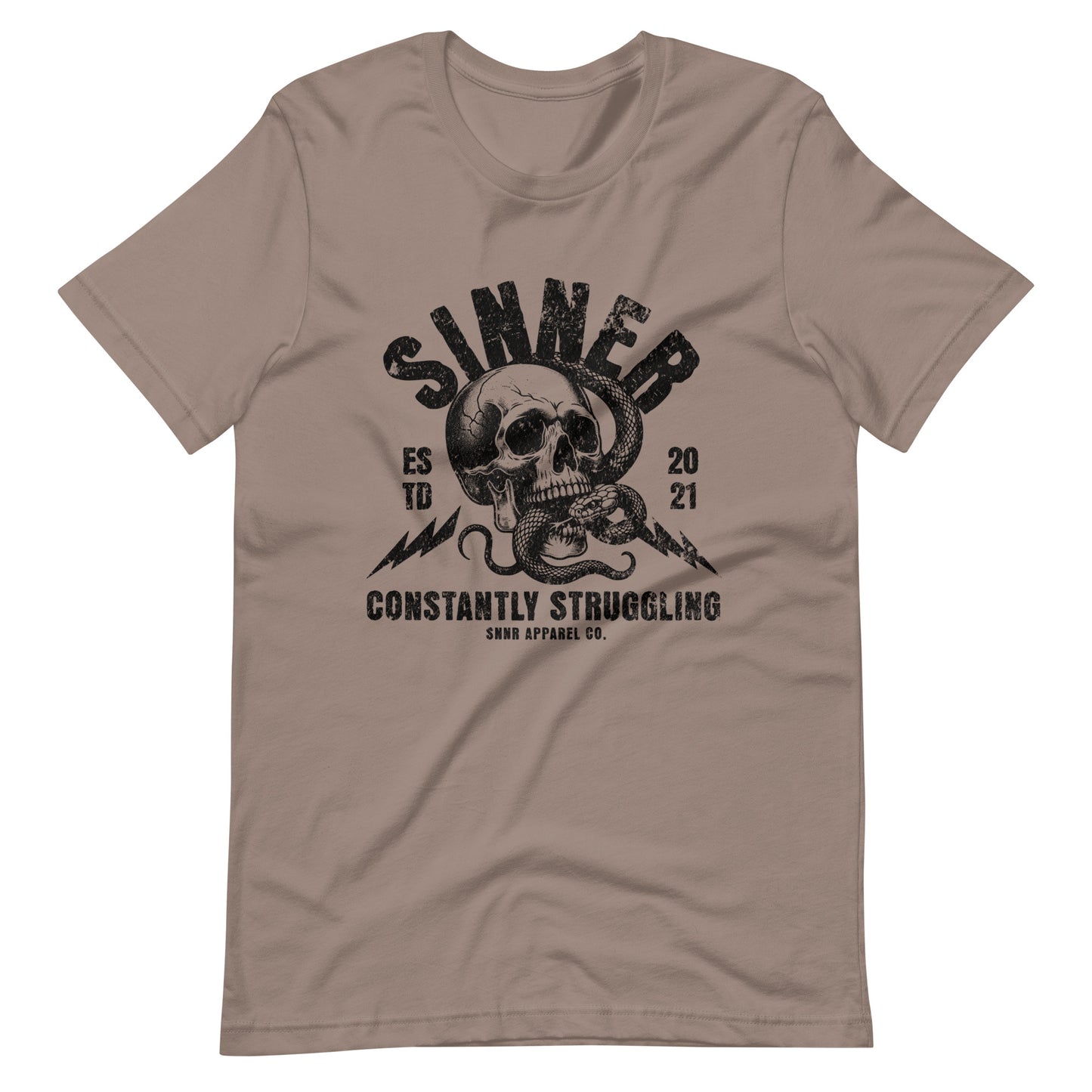 skull n snake tee blk